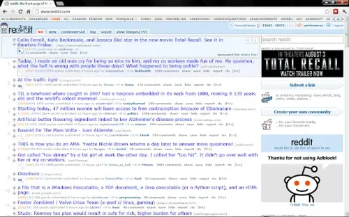 Reddit night view and other modifications with Reddit Enhancement Suite Google Chrome plugin extension